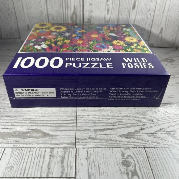 Jigsaw Puzzle 1000 Piece Wild Posies Summertime Floral Botanical from Page - Picture 6 of 8